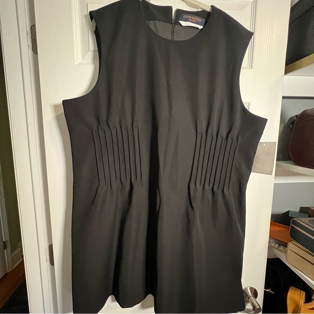NWT Louis Vuitton Uniforms Sleeveless Dress with Boning Black Size EU 54